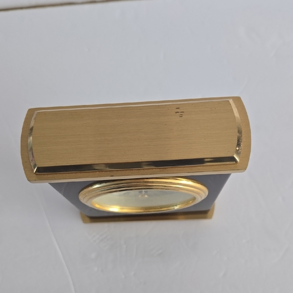 Movado Elegant Gold and Dark Brown Wall Clock - Picture 5 of 9